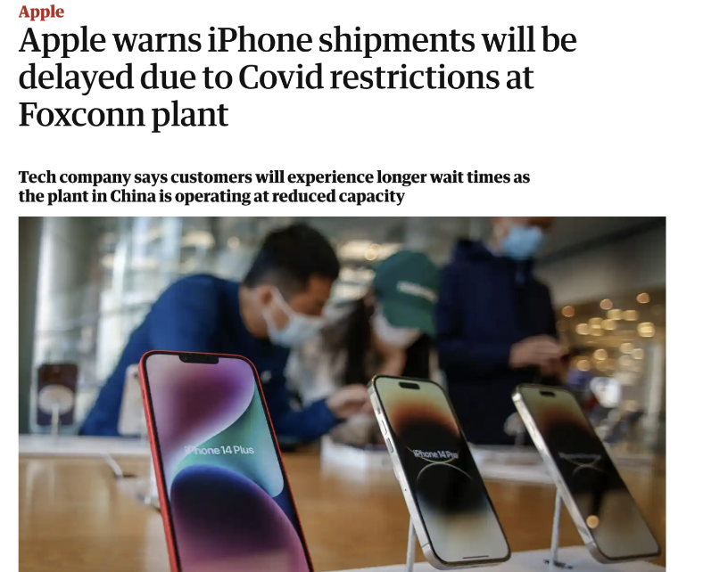 HKLabourRights's tweet photo. So #iPhone shipment will be delayed... 

And here's something you need to know about what's going on at #Foxconn, a factory in📍Zhengzhou, #China 🇨🇳 that produce half of the world’s iPhone [1/2] 

#SupportFoxconnWorkers https://t.co/D5WmPYPzc1