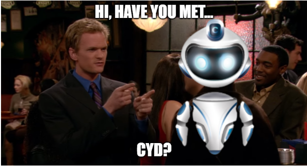 Hi 👋, have you met #CYD ? 🤖 

#howimetyourmother #HIMYM #CYVO #Mascot #CyberSecurityAwareness #DataSecurity #DataProtection #CyberSecurity #Security