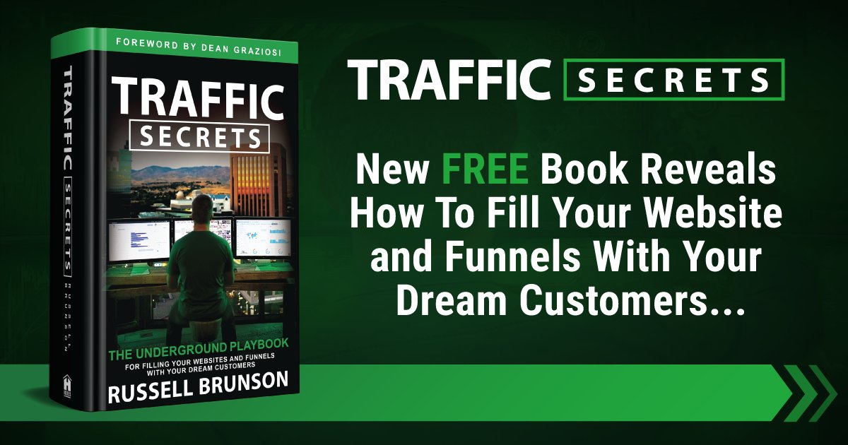 wavesofwp's tweet image. Traffic Secrets book
👉 bit.ly/3t8qTpD👈

#trafficsecrets #russelbrunson #clickfunnels