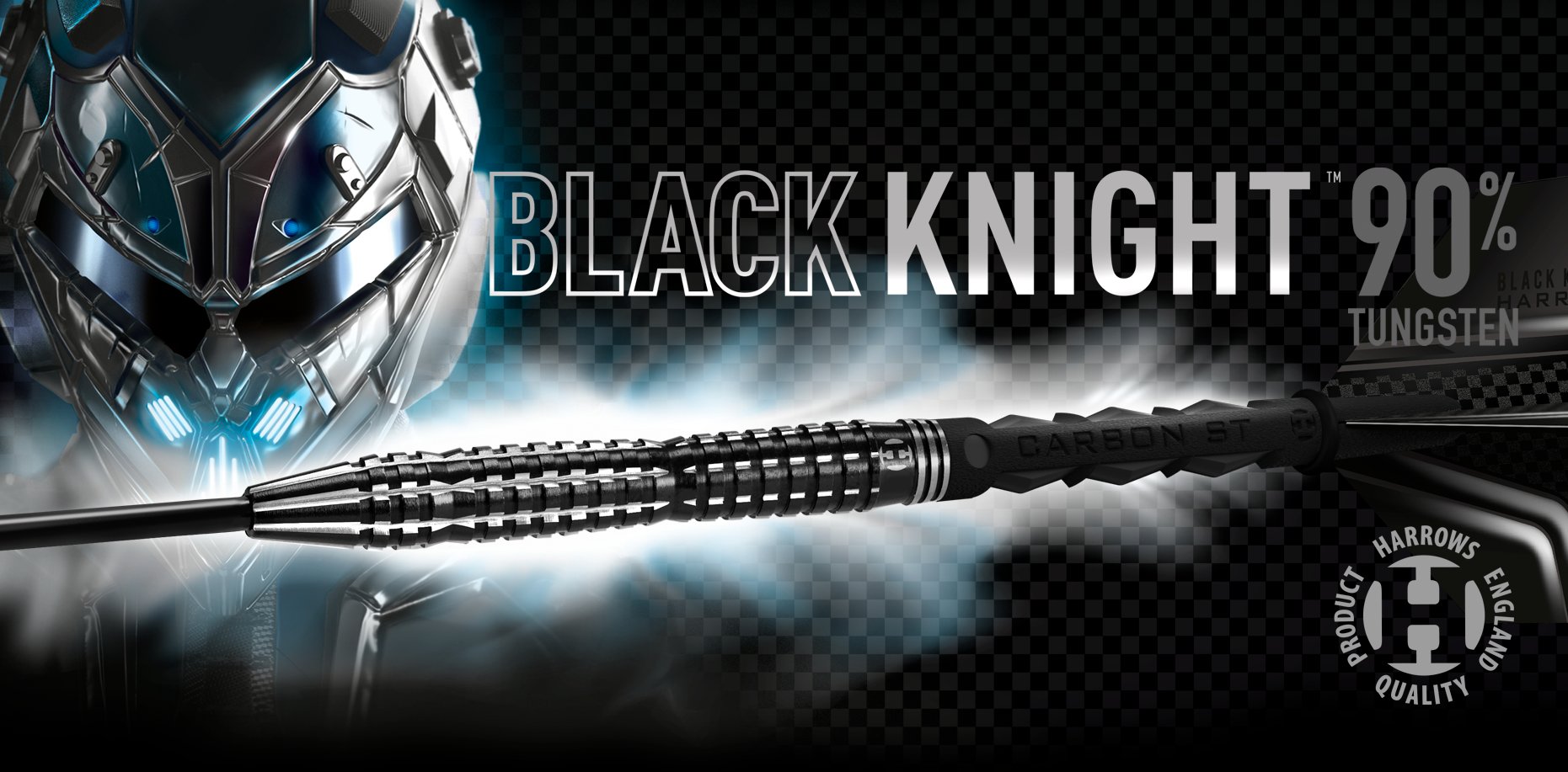 Sada šipek Harrows steel Black Knight 21g, 90% wolfram