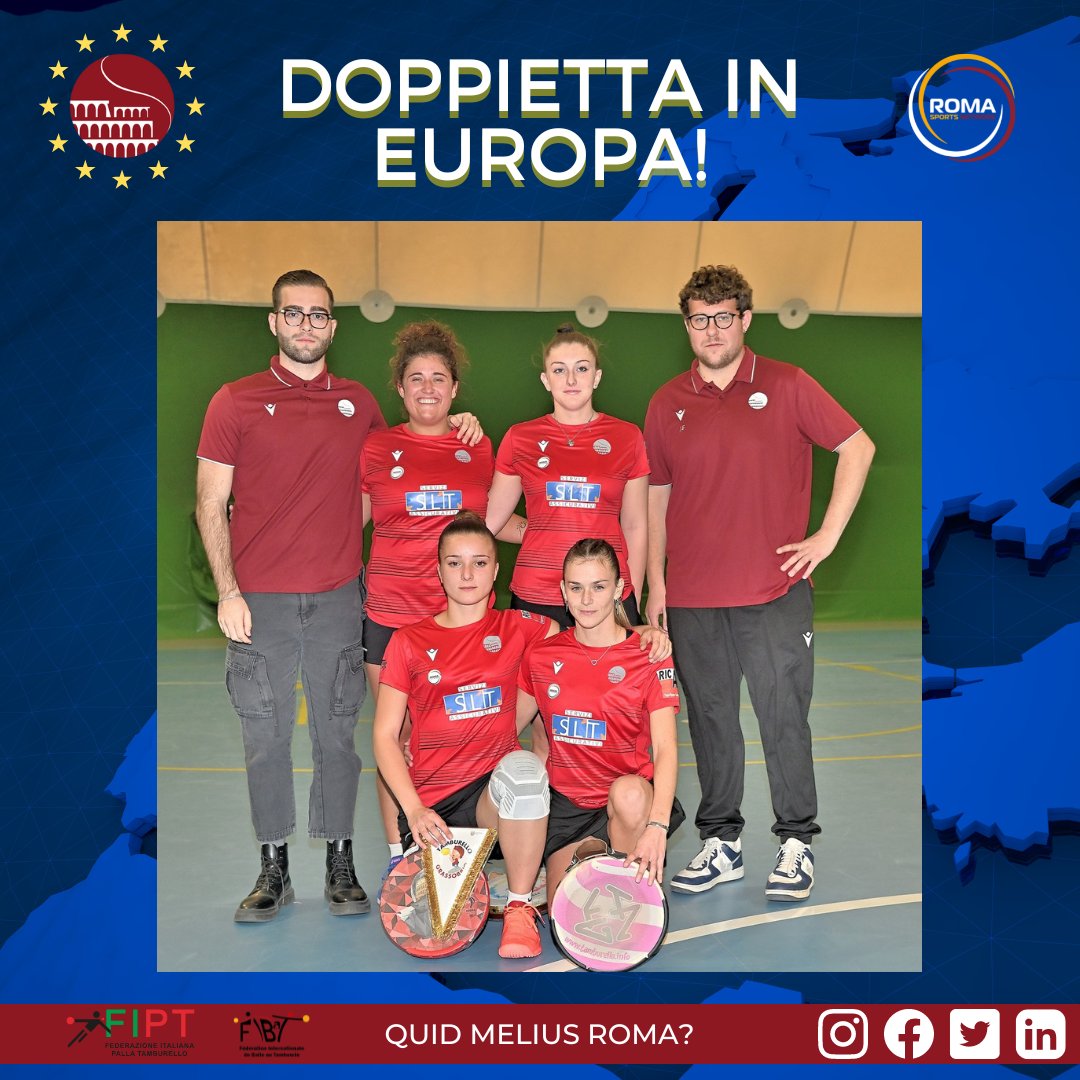 🇪🇺 DOPPIETTA IN EUROPA 🏆
Dopo la qualificazione nella categoria maschile con la vittoria della Spring League Indoor 2022, la formazione femminile ha ottenuto il pass vincendo contro il Grassobbio (BG)!
🟠 QUID MELIUS ROMA? 🔴
<a href="/RomaSportsNetw/">Roma Sports Network</a>
#InsiemePerRoma