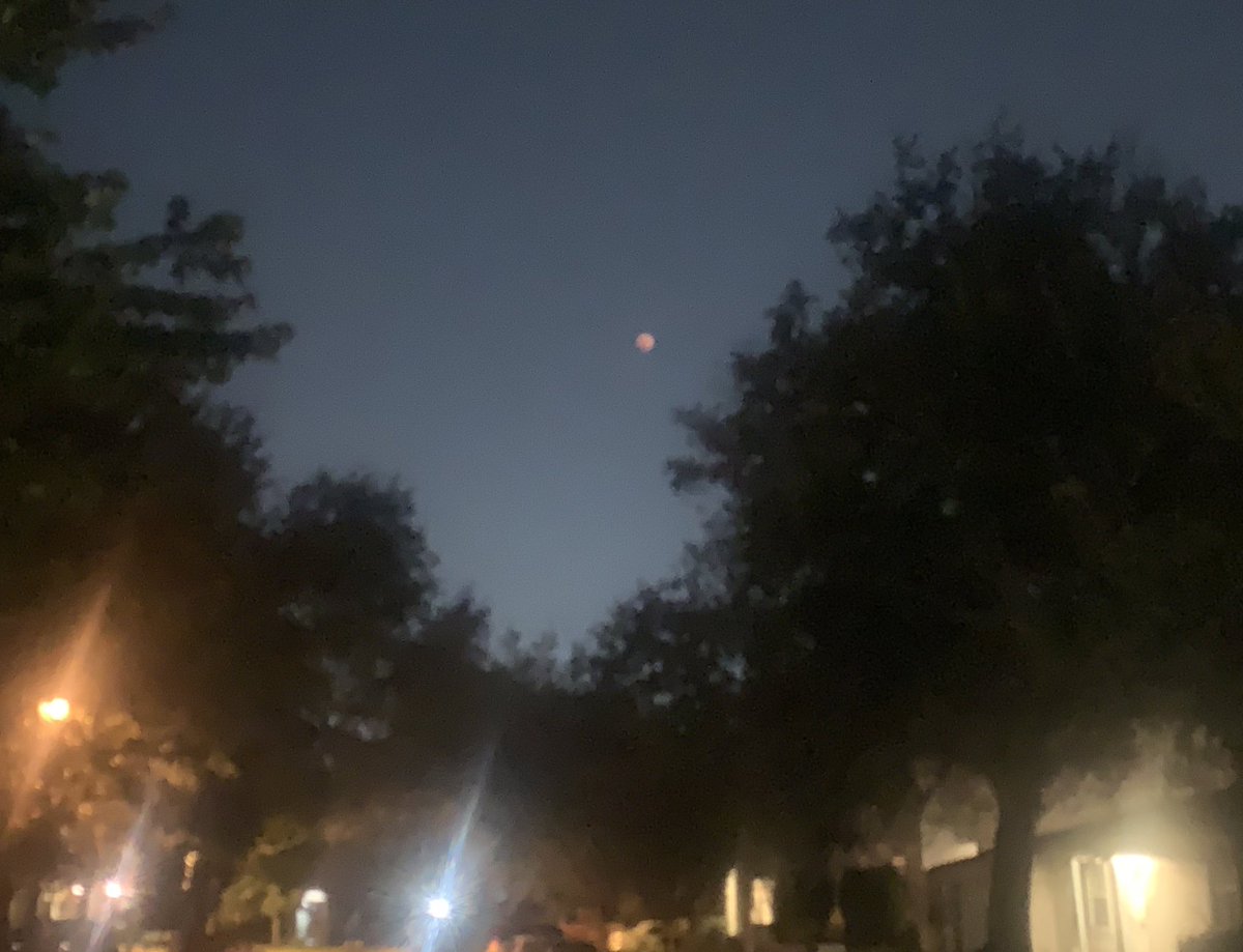Happening now - lunar eclipse!  Step outside with a pair of binoculars or just your eyes. #eclipse #LunarEclipse #lunareclipse2022