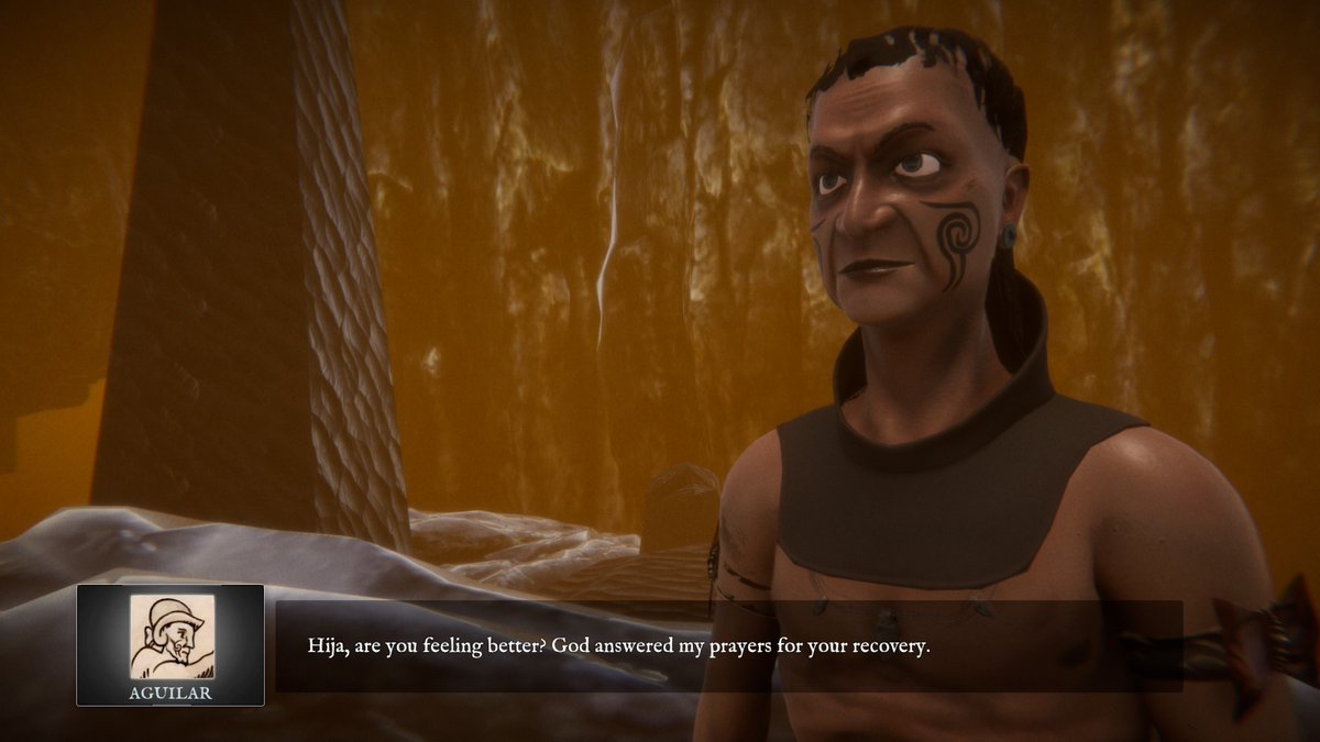 Pssst...there's a new playable build going out tomorrow evening 🤩 if you're not already in the group what are you waiting for? Go to dreamofdarkness.com/playtest to check out how we created Gerónimo de Aguilar in our game #mesoamerica #maya #aztec #indiegame #prehispanic