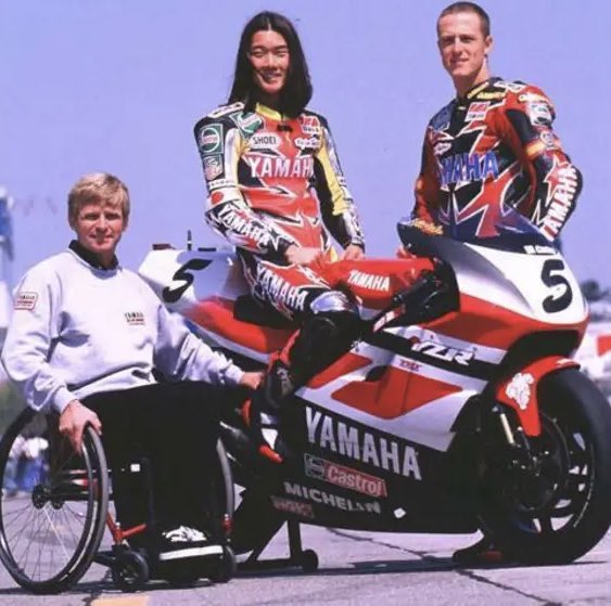 AntonioRamosGP's tweet photo. Wayne Rainey 🇺🇸
Norick Abe 🇯🇵
Sete Gibernau 🇪🇸
#Legends https://t.co/UgGRhJxaYH
