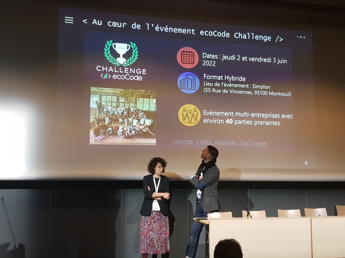 SimonClavier's tweet photo. #OSXP2022 2e Conférence du track "Gouvernance et #OSPO" : REX du @CreditAgricole sur l'organisation du hackathon pour enrichir #ecoCode
plugin @SonarQube https://t.co/J9ZB3qmBZG
Thierry GRISELAIN
Julie RUDOWICZ @enedis
Boris DOLLEY @rte_france
Membres de https://t.co/3tlswccMNc https://t.co/ACaSR1Y76N