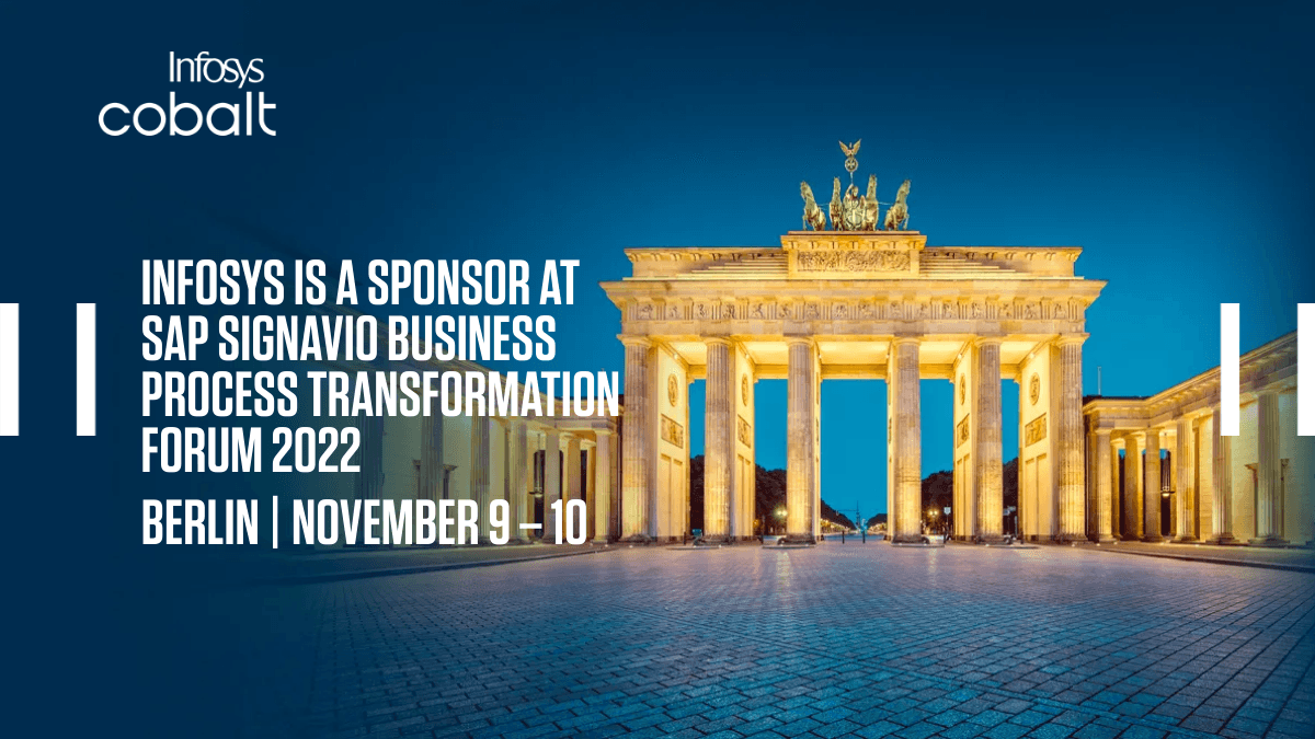 InfosysEvents's tweet photo. Move forward securely and successfully on business-oriented transformation programs leveraging SAP Signavio and Infosys offerings. Engage with our SMEs at #SAPSignavioForum, Berlin to know more. https://t.co/7LPFEK6TMp #InfySAPServices https://t.co/mvjv2wEtFj