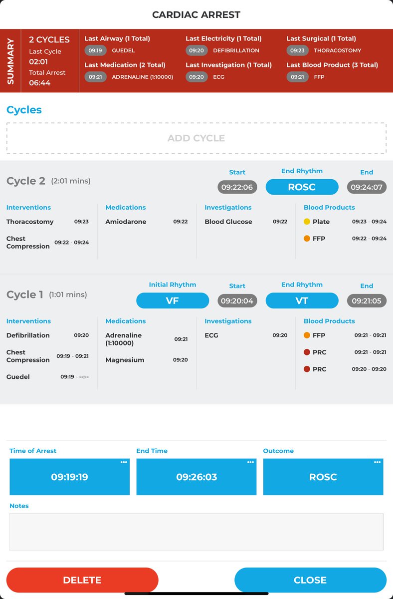 We've just released version 1.6.0 of the Trauma App with a new Cardiac Arrest workflow. Let us know what you think! 

#emergencymedicine #healthcare #digitalhealthcare