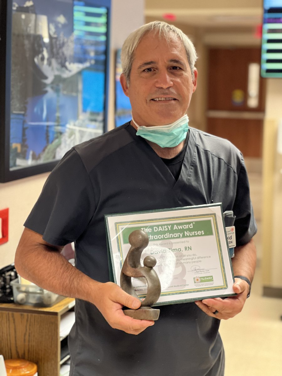Congratulations to David Zima, RN, the recipient of our latest DAISY Award at Centerpoint Medical Center. The DAISY Award is a nationwide program that rewards excellence in nursing care!