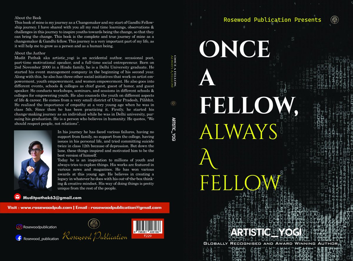 MuditPathak16's tweet photo. Complete cover of my book.
A book to Empower Youths towards Nation Building
@PBNS_India @ABPNews @biharnewsbox @BiharTakChannel @DDBiharChannel @Bihar_se_hai @News18Bihar @SanjayJhaBihar @ZeeBiharNews #WakandaForeverID #T20WorldCup2022  #SonicFrontiers #COP27 #artistsontwitter https://t.co/IBtTAWxTd4