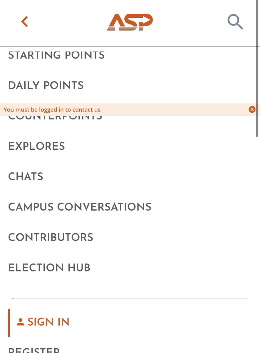 bonejangles93's tweet photo. @ASP I don’t know where to contact but there’s some site bugs including the error message is on top of the navigation drawer. Wondering if there’s an update coming out soon? Some fonts are not accessible as well https://t.co/EJ9ug1Vjks
