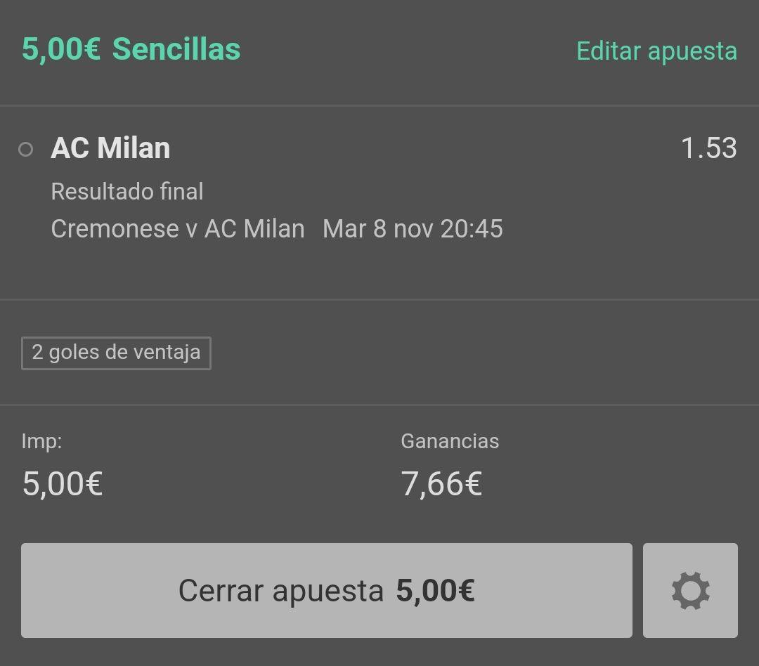Monkeymantips's tweet photo. Nuestra primera apuesta del día. 

Milán gana
Serie A 🇮🇹 

#MonkeyTeam #apuestas #bet #futbol #apostador #tipster #stats #money #aciertos #telegram #canales #estadisticas #apuestasdeportivas #deportes #sports #win https://t.co/bmULC4xc84