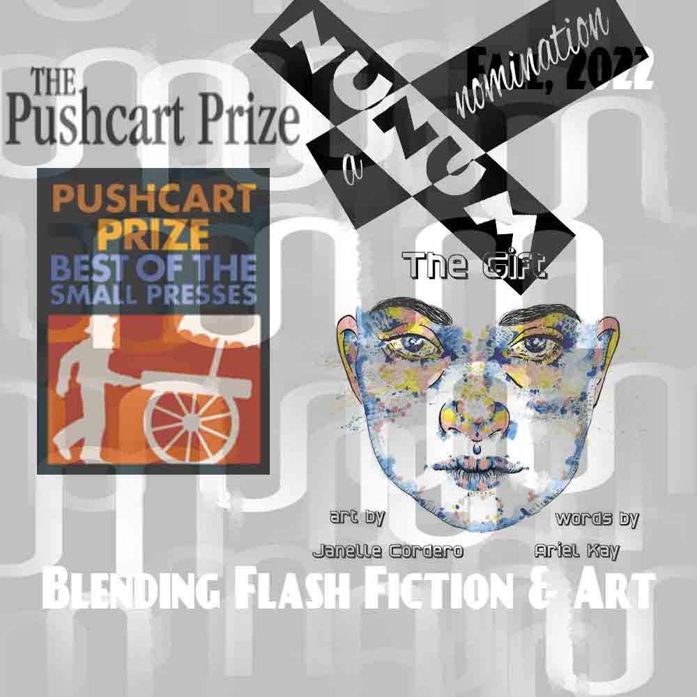 NUNUMunofficial's tweet photo. NUNUM's 2022 #Pushcart Nominations - Ariel Kay @arielkay_writes with 'The Gift' from our Fall 2022 issue - https://t.co/THgchaVTfb - best of luck, Ariel, and thank you for letting us share your voice. #flashfiction https://t.co/yEQ3k8xoSS