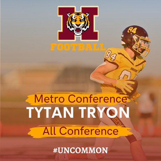 HHSTigerFBall's tweet image. Congrats @tytan_tryon !