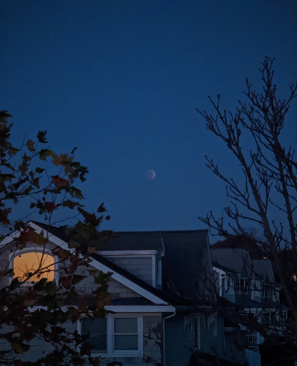 Lunar eclipse is worth a 05:30 Alarm any day! #EclipseLunar