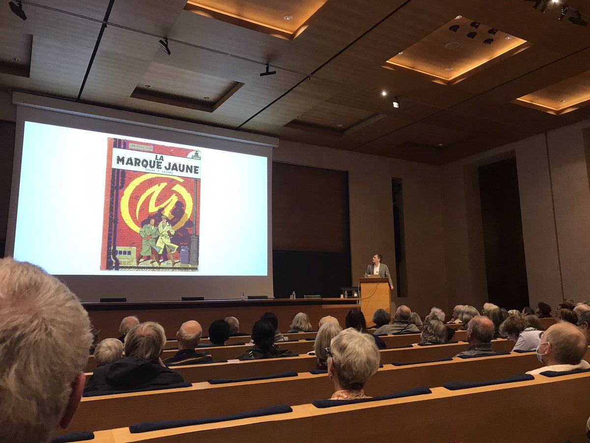 centaurclub's tweet photo. Conférence Benoit #mouchart sur #epjacobs et la #marquejaune.
Belle conférence.
Merci a @BenoitPeeters pour transmettre avec passion! https://t.co/8pIebBlzid