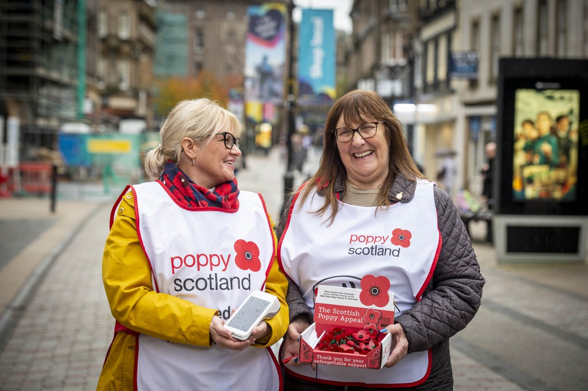 poppyscotland's tweet photo. It’s #PoppySaturday!!

Come rain or shine, our collectors will be out and about all across Scotland today. 

Please support the #ScottishPoppyAppeal, take a poppy and make a donation.

And THANK YOU to all our amazing volunteers. https://t.co/5QGbWmSeEG