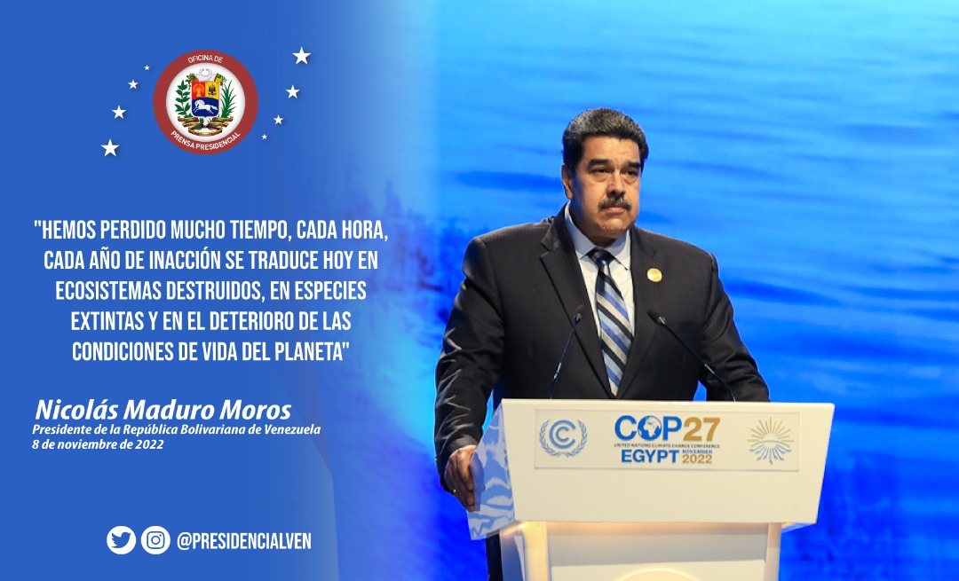 Prensa Presidencial (@presidencialven) on Twitter photo #AUDIO 📻 | Pdte. <a href="/NicolasMaduro/">Nicolás Maduro</a> llama ante la #COP27 a la acción real y efectiva, así como también a diseñar una agenda concreta para proteger a las poblaciones vulnerables y afectadas por los daños ambientales. Escúchelo ➡️ chirb.it/wGtkzx #AUDIO 📻 | Pdte. <a href="/NicolasMaduro/">Nicolás Maduro</a> llama ante la #COP27 a la acción real y efectiva, así como también a diseñar una agenda concreta para proteger a las poblaciones vulnerables y afectadas por los daños ambientales. Escúchelo ➡️ chirb.it/wGtkzx