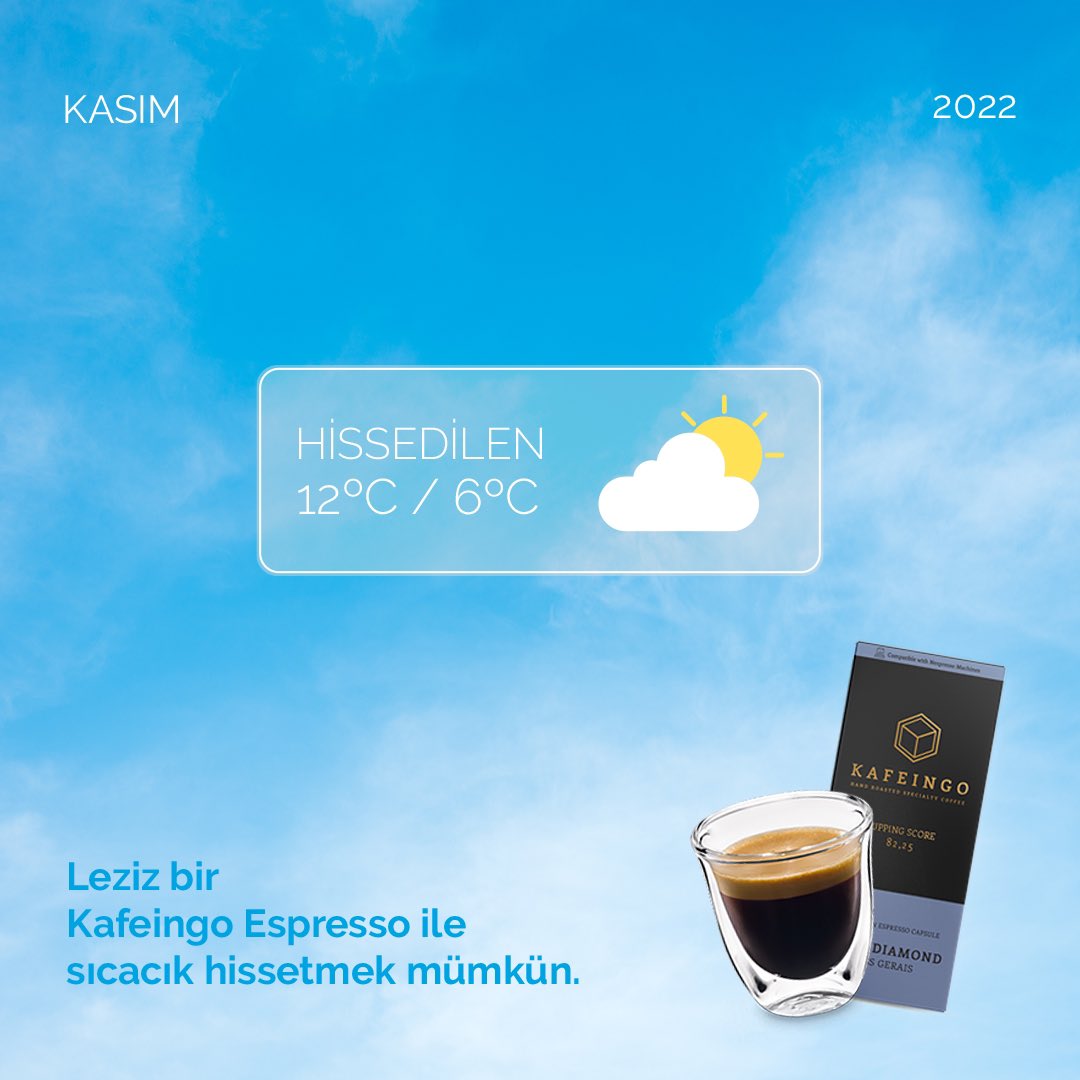 Soğuk kış günlerine içini ısıtacak bir öneri: Espresso ☕

#Kafeingo

👉🏻 bit.ly/3TyGkSR