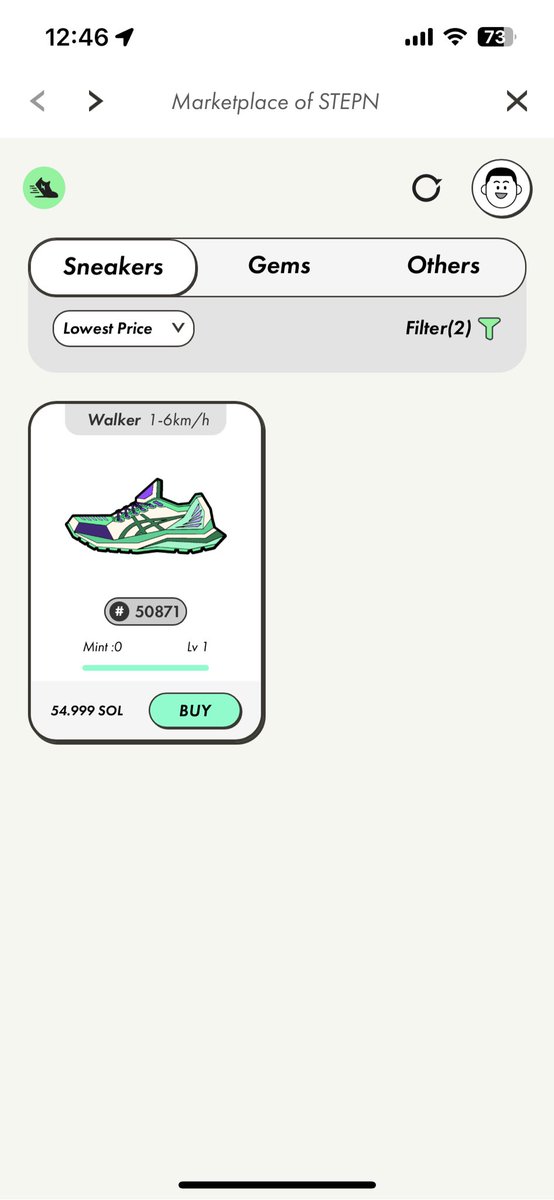 Enzus93's tweet photo. Ah it’s available on the market rn?! 😅
#stepn #stepnasics https://t.co/4igMS6D7i1
