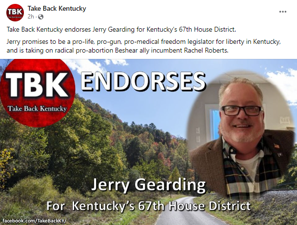 ky_statesman's tweet photo. π¨ Endorsement Alert π¨ My America First * Kentucky First campaign has been endorsed by Take Back Kentucky! #Gearding4KY #VoteLiberty #TeamKentucky https://t.co/W66gioOHuH