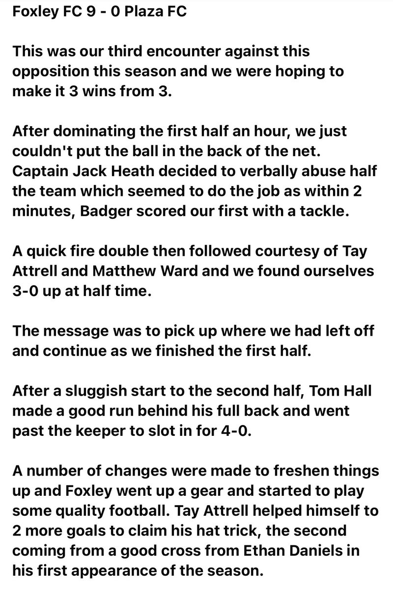 The Foxley FC tweet media