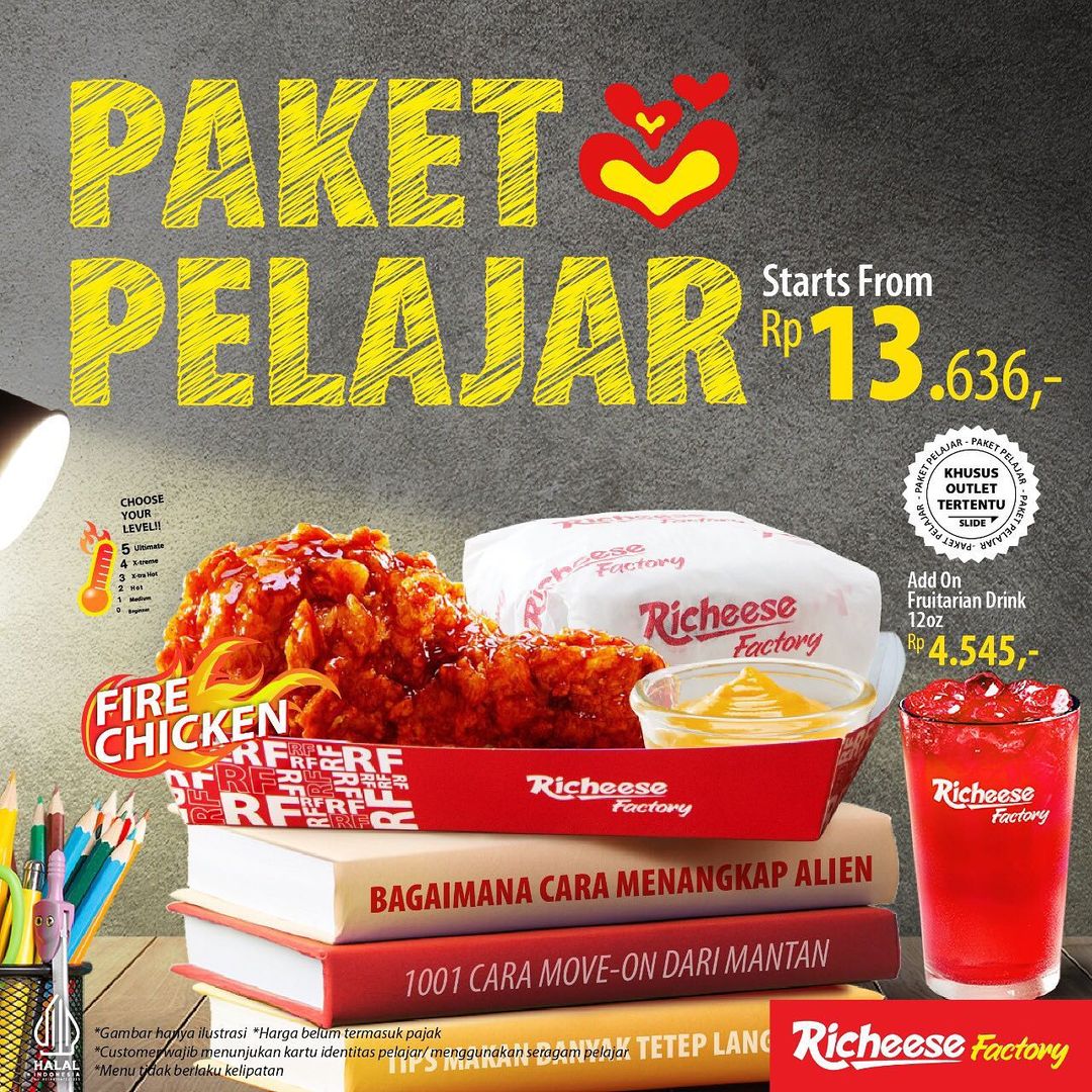 bucinhemat's tweet photo. Pecinta richeese mana ?
PAKET PELAJAR HADIR DI BANYAK LOKASI BARU NIHHH! CEK CEK CHEESEMATES!

Promo buat para Pelajar/Mahasiswa rame” nikmati PROMO PAKET PELAJAR! Dengan harga mulai Rp 13.636,- aja, dan kamu udah bisa nikmati paketnya!!

#richeesefactory
#Promo #diskon

*G https://t.co/Mkd4ZalgVv