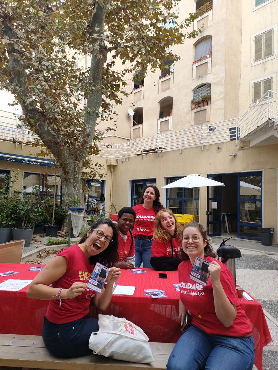 Aujourd’hui c'est LA journée de la mobilisation à l'<a href="/AfevFrance/">Afev</a>!
Retrouve nous sur les campus @univamu <a href="/Univ_CotedAzur/">Université Côte d'Azur</a> @UnivAvignon <a href="/univtoulon/">Université de Toulon</a> pour accompagner un.e jeune #mentorat 
Ou rejoins nous directement sur form.jotform.com/20296330582435…