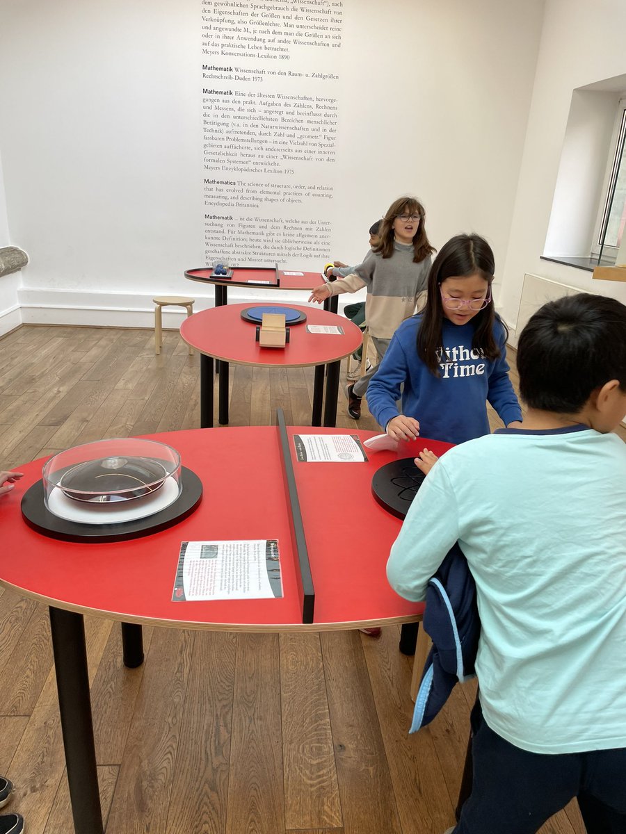 Drrobertsims's tweet photo. At #Mathematikum with Grade 4 exploring hands on Math in a hands on way!!! #BISBonn https://t.co/4RHnd7UT7D