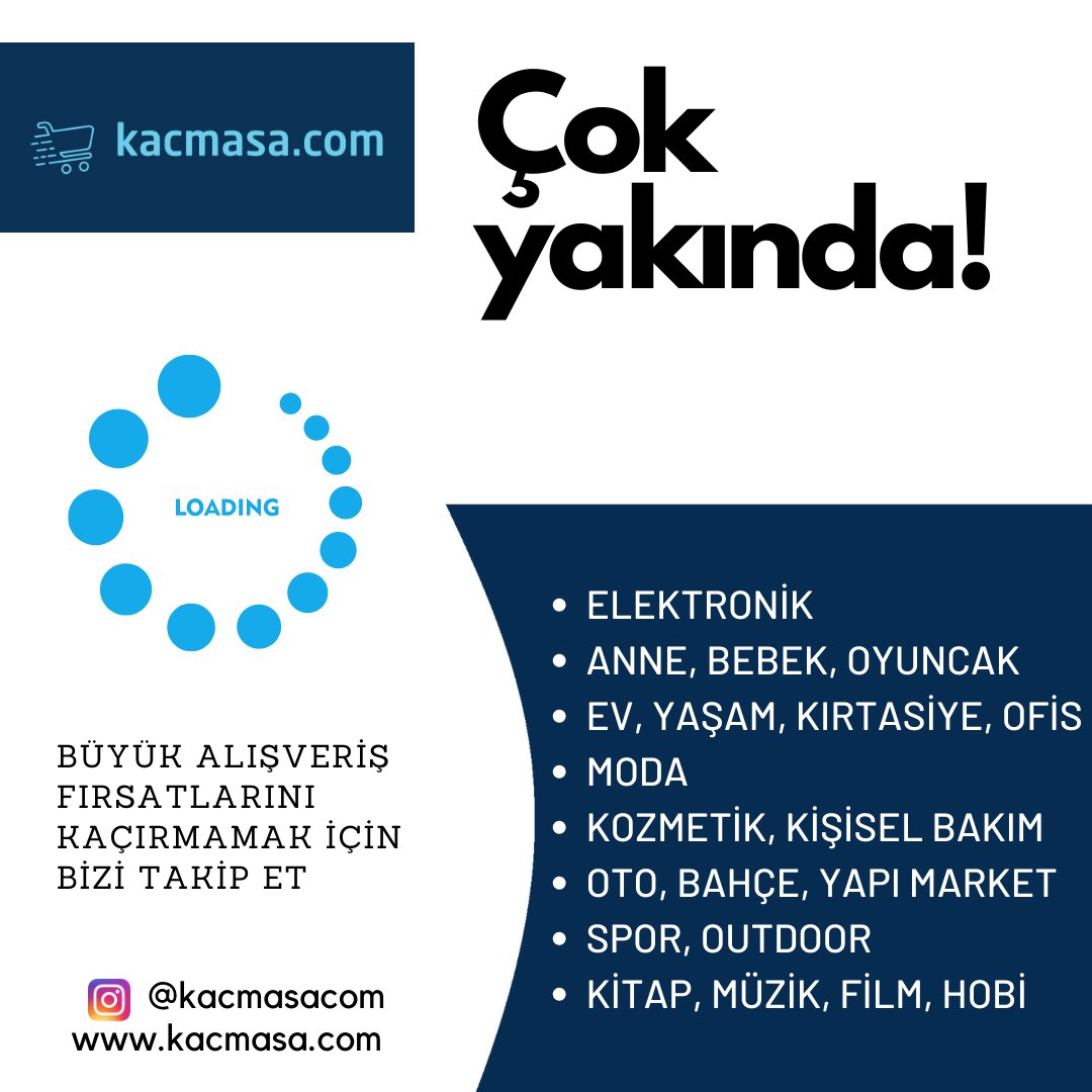 Fırsatlar ayağına gelecek🔜

#fırsat #indirim #alışveriş #ucuz #onlinealışveriş #yaşam #teknoloji #moda #oyuncak #spor #istanbul #hayat #bebek #fitness #kampanya #bilim #fashion #giyim #ankara #doğa #türkiye #izmir #amigurumi #fit #kalite #life #handmade #butik #turkey #tarz