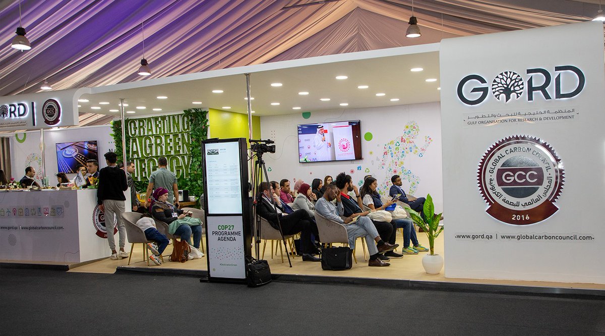 GORDMENA's tweet photo. Hello from GORD Pavilion at #COP27. Today we’re joined by leading experts here to share insights on ESG strategies, sustainable #builtEnvironment, #RDI for green building solutions, and sustainability in FIFA World Cup #Qatar2022. 
📍Green Zone, Booth O5 &amp; Y25
#DestinationGreen https://t.co/Kt8s6TRvj5