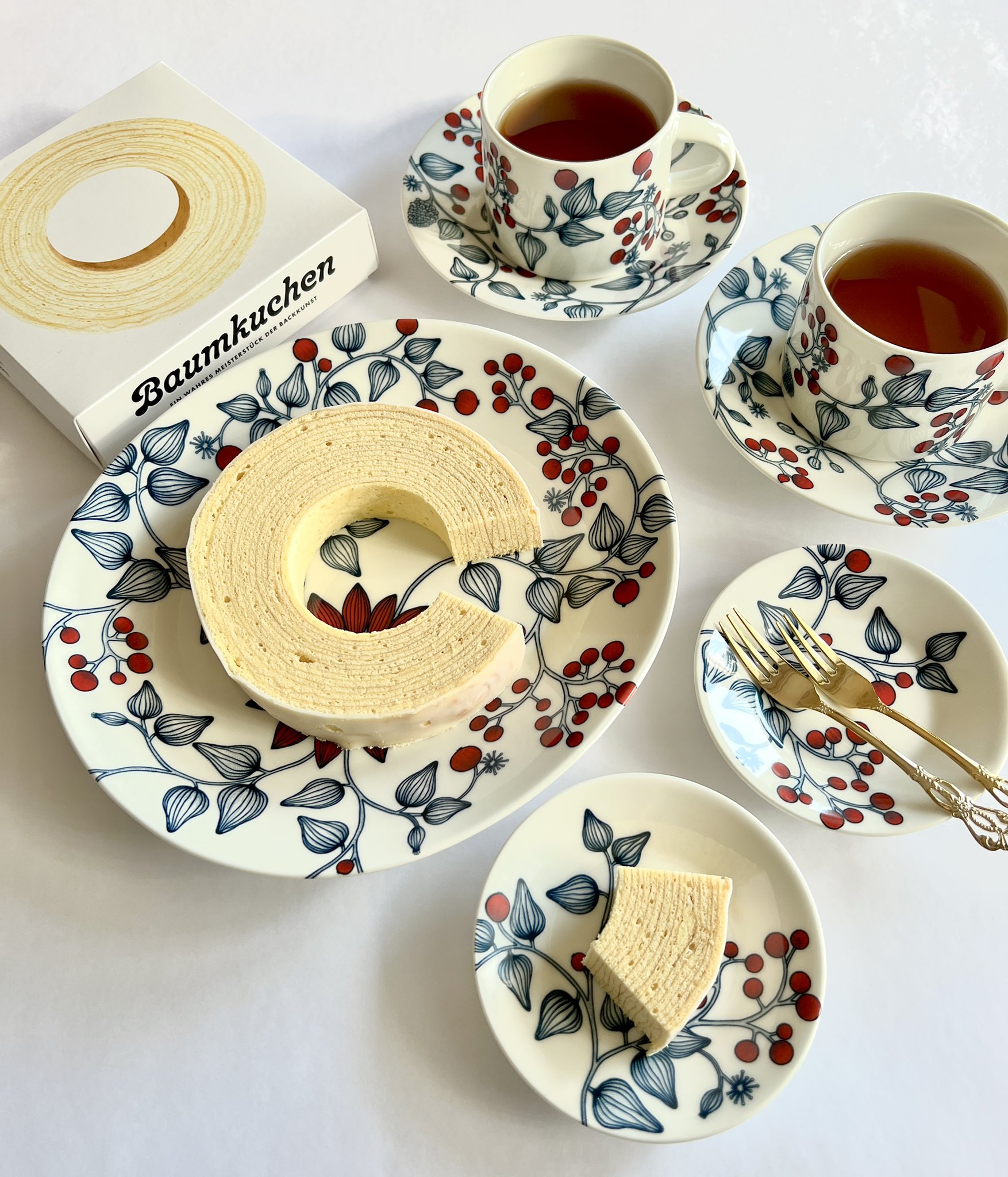 アラビア ルノ フロストベリー ティーカップ 2つセット アラビア ルノ