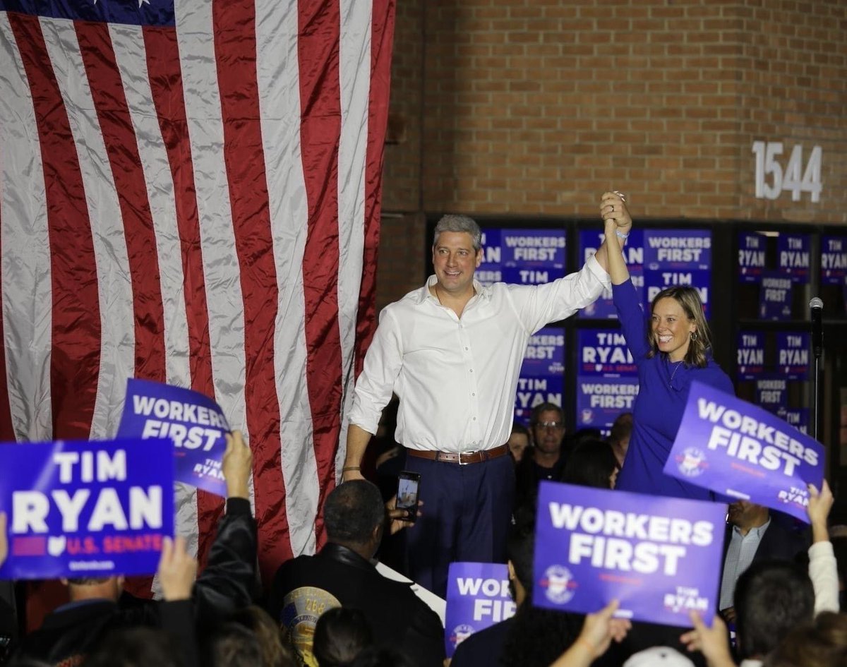 Wishing my good friend ⁦<a href="/TimRyan/">Tim Ryan</a>⁩ a big win in Ohio today - A great family man who will fight for hard working Americans 🇺🇸