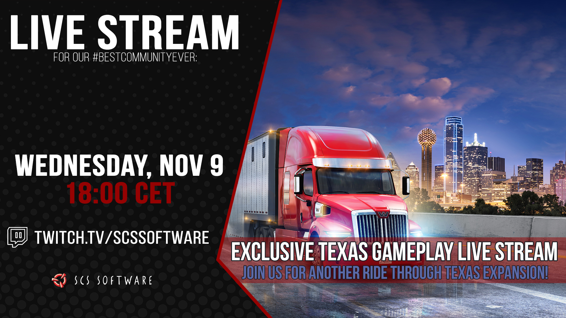 SCS Software on Twitter "Time for another drive through Texas 🤠 Join