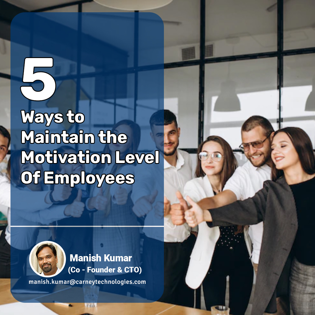 maniimt's tweet image. Enhance employee motivation in the workplace:
a). Lead with vision
b). Ensure everyone understands the ‘why’
c). Set clear targets
d). Give autonomy to your team
e). Develop a rewarding and welcoming workplace environment
#employeemotivation #motivation #employeeengagement