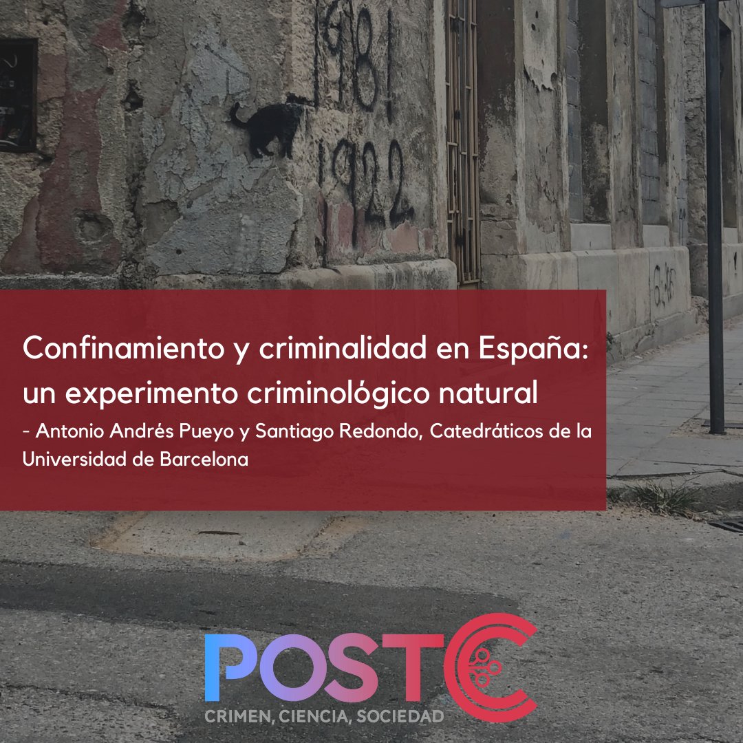 En este minipaper, los catedráticos de la Universidad de Barcelona, Antonio Andrés Pueyo y Santiago Redondo analizan la evolución de la delincuencia a partir del cambio de dinámica social que supuso el COVID-19 en España.

🔍🤔 Minipaper completo: bit.ly/3DLxaw8

#PostC