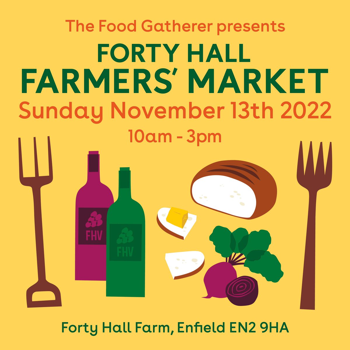 Come say 👋 at Forty Hall Farmers Market on Sunday and eat some delicious food too of course!!