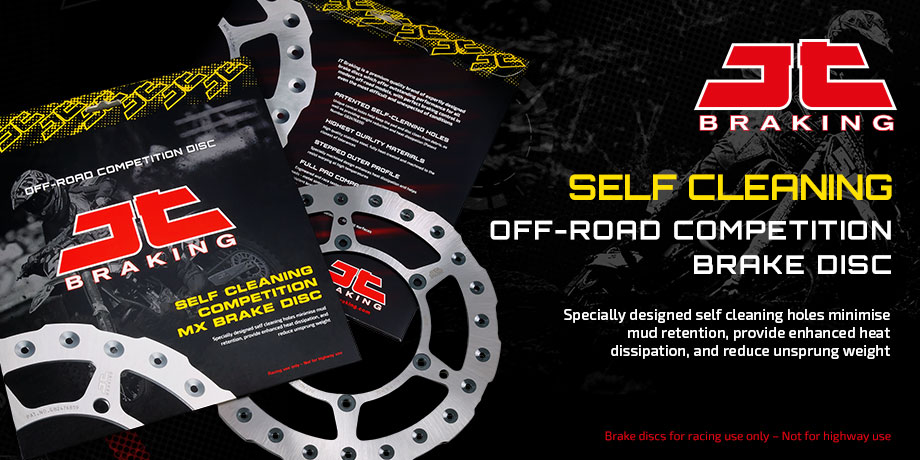 Muddy? JT Sprockets Self Cleaning Brake Discs are here to help! 

jtsprockets.com/braking/