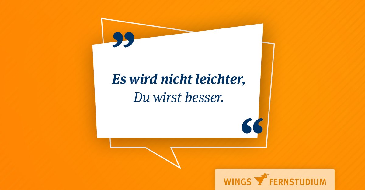Ein Fernstudium (und eigentlich auch vieles andere im Leben) ist eine stetige Berg- und Tal-Fahrt. Und mit jedem Tal, was ihr durchwandert, werdet ihr stärker und lernt dazu. Und jeder Berg gibt euch dafür die Bestätigung. Lasst den Kopf nicht hängen! 🌝