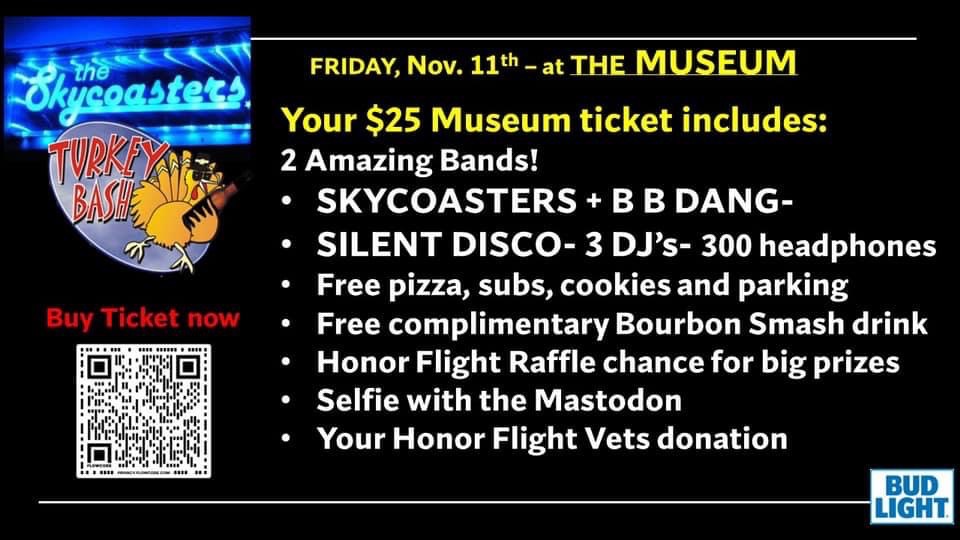 UglyDisco's tweet photo. The Turkey Bash is this Friday!!
Keep your Disco moves from getting rusty and help our friends the Skycoasters raise money for Honor Flight!
Get your tickets here:
https://t.co/qJTDZ2QqZU
Theme: 70s, 80s and 90s!
#uglydisco #roc #skycoasters #turkeybash #honorflight https://t.co/k8YqpKwi1G