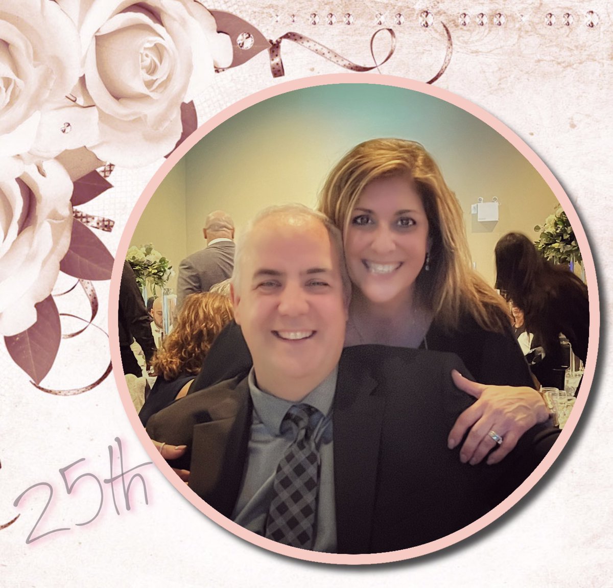 Happy 25th Wedding Anniversary to my best friend! It has been the best 25 years of my life.  Thank you for choosing me Guppy mom❣️  Cheers to 25 more!!!
Love you Forever and Always 
❤️❤️❤️