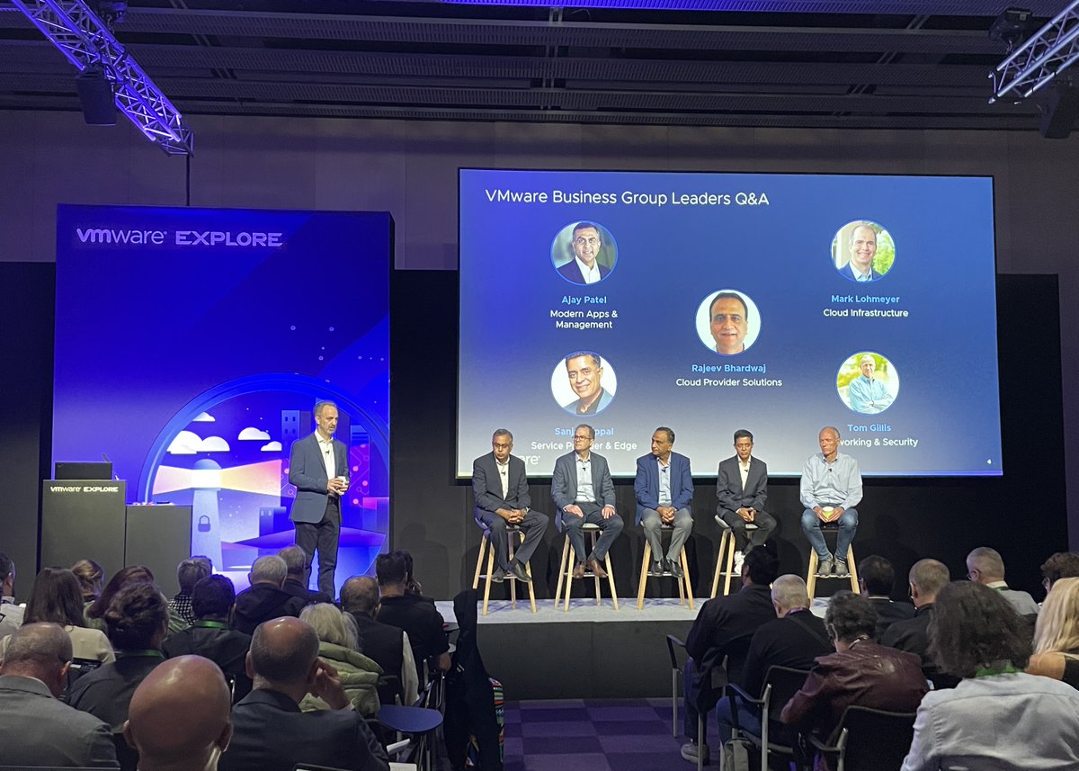 heatherdonner's tweet photo. Day 1 of VMware Explore 2022 Europe is off to a great start in Barcelona! It's great to see our customers, partners, press and analysts gather together to learn about #VMware's multi-cloud vision https://t.co/NunZ3aWYfK