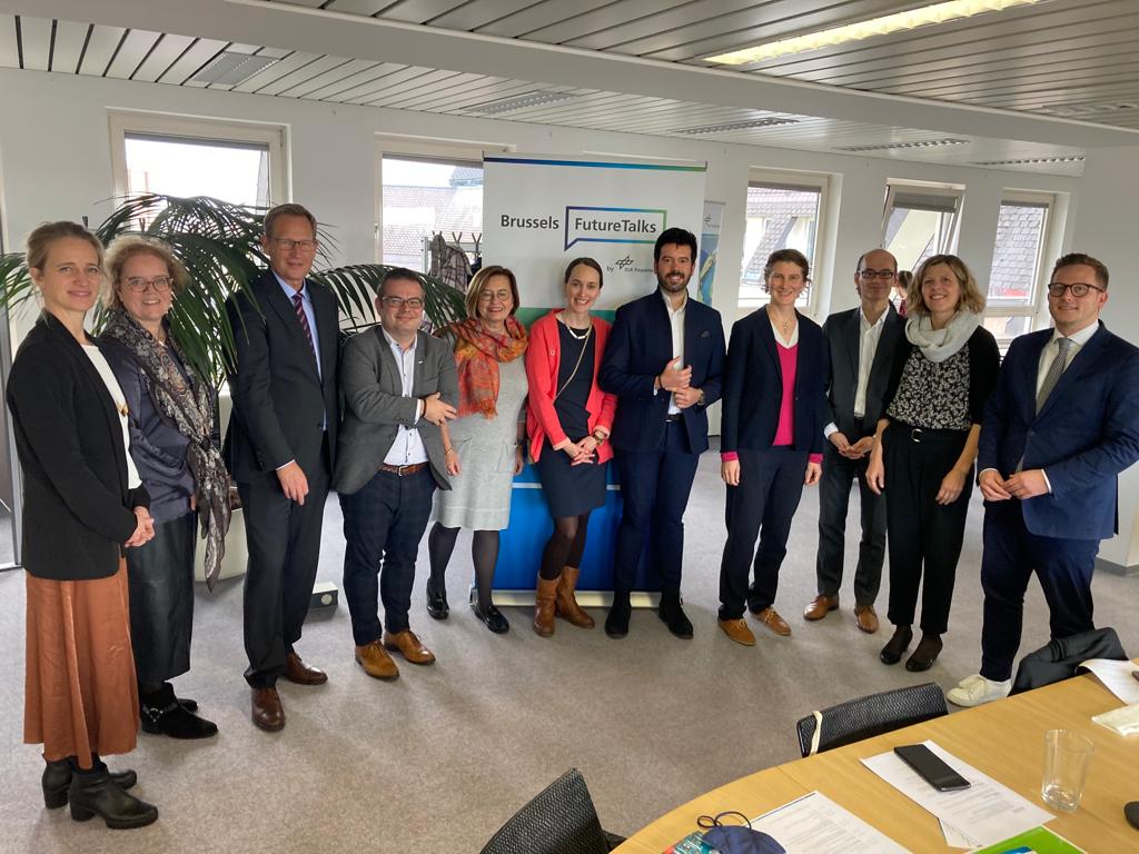SciDipAlliance's tweet photo. Straight from the heart of the 🇪🇺: The @DLR_PT Brussels FutureTalks on "Urban Diplomacy: Cities as Partners &amp; Innovators in Diplomacy"? convenes experts and practitioners from cities, politics, networks and 🇺🇳organisations to discuss innovative tools 🛠️of #UrbanDiplomacy https://t.co/9mYm9wotxv