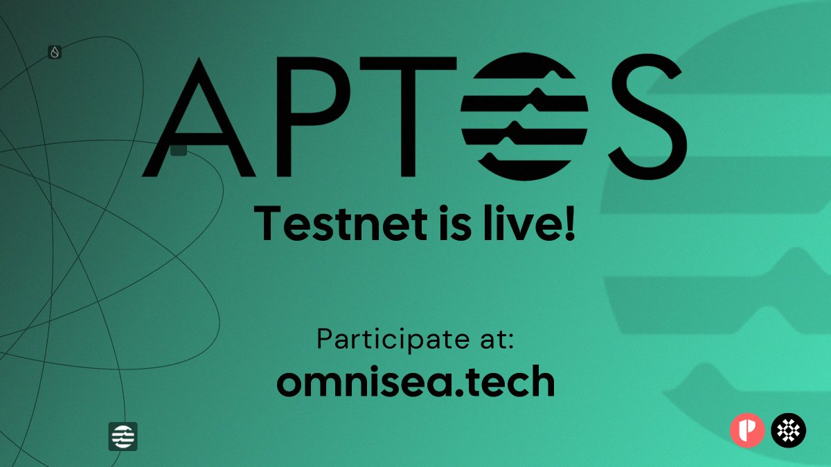 We're live on the <a href="/Aptos_Network/">Aptos Network (has moved to Aptos!)</a> Testnet network!

Available at 👉 omnisea.tech

If you'd like to help us and participate, here's a guide:
medium.com/@omnisea/aptos…