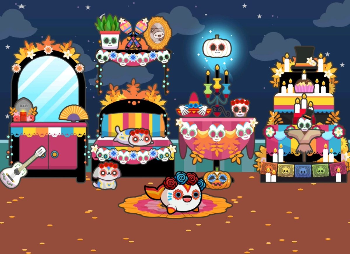 Nekoyama_lotus's tweet photo. Finally got all my dia de los muertos decorations and the mimo as well!!!
Thank you @PlatonicGames for making such a beautifull mimo for such a special event!
#MiMO #paltonicgames #happyhop #gaming #classic #platform https://t.co/pRzfJzg1X1