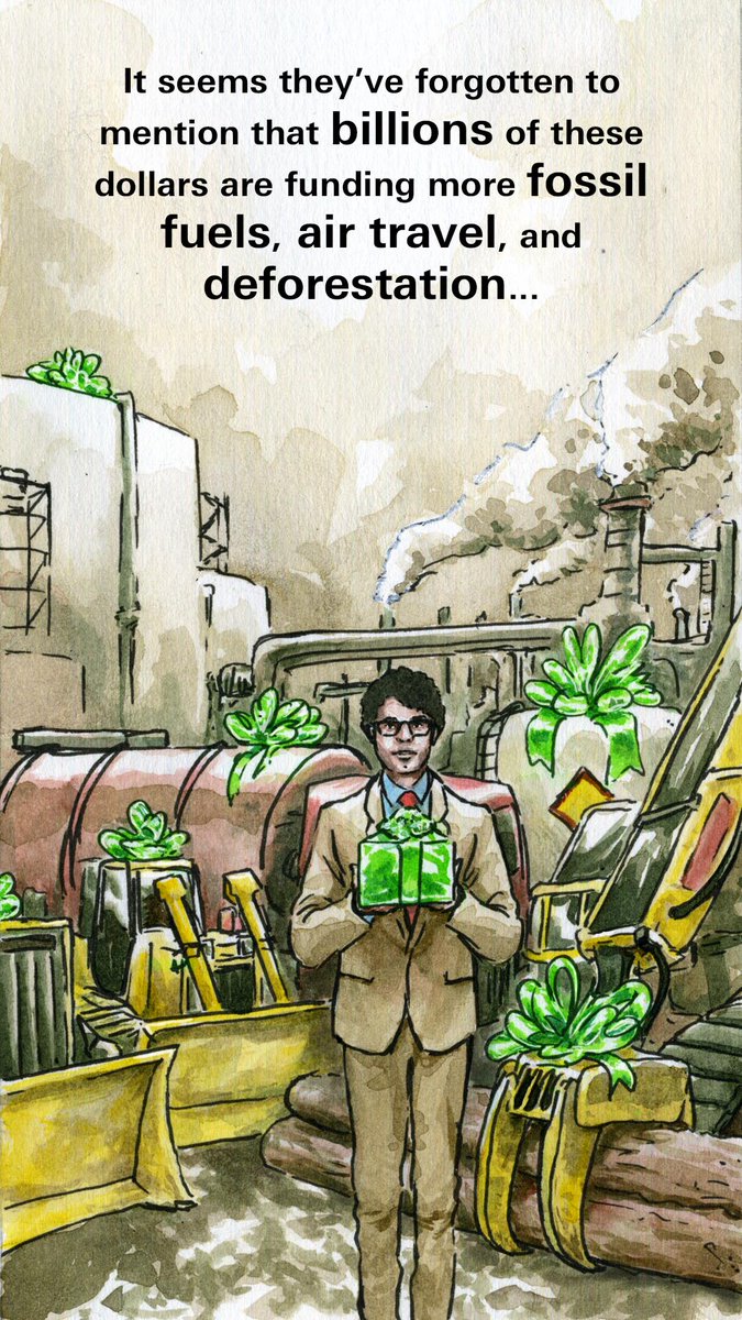 TBIJ's tweet photo. How honest are @HSBC’s green finance ads? 🤔It recently got in trouble for not mentioning the money it funnels into fossil fuels…
So, ahead of #COP27 Finance Day we’ve imagined what an *honest* HSBC ad might look like ⬇️
1/4 https://t.co/TzN79QnRiu