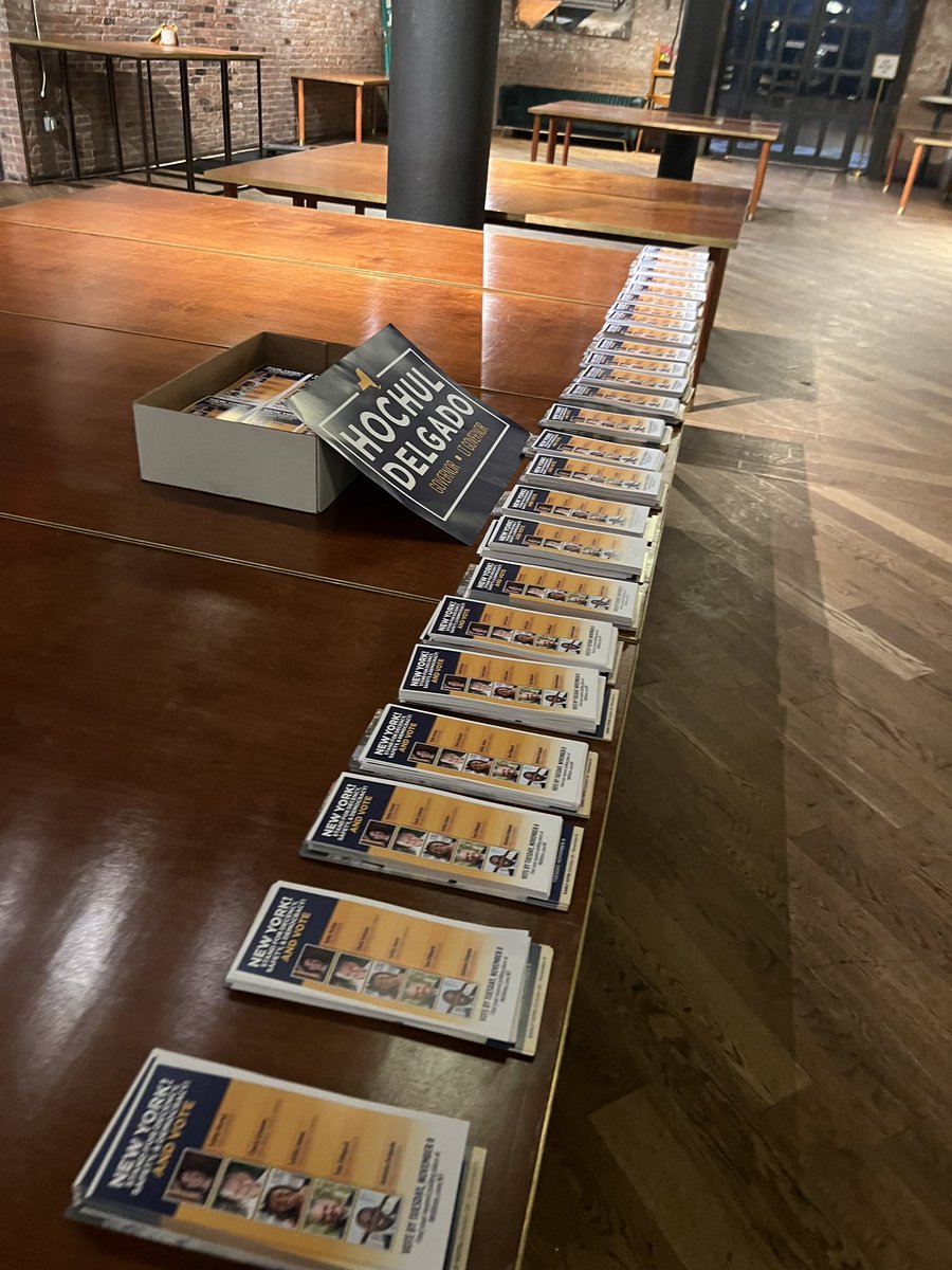 Need lit to help #GOTV??? Drop by <a href="/WytheHotel/">Wythe Hotel</a> anytime from now til polls close! Need to find your poll site? findmypollsite.vote.nyc 

<a href="/EmilyAssembly/">Emily Gallagher</a> <a href="/SalazarSenate/">NYS Senator Julia Salazar</a> <a href="/LincolnRestler/">Lincoln Restler</a> <a href="/Emile4Bklyn/">Emile Bazile</a> <a href="/Gonzalez4NY/">Kristen Gonzalez</a>