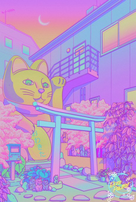 「cactus cat」 illustration images(Latest)