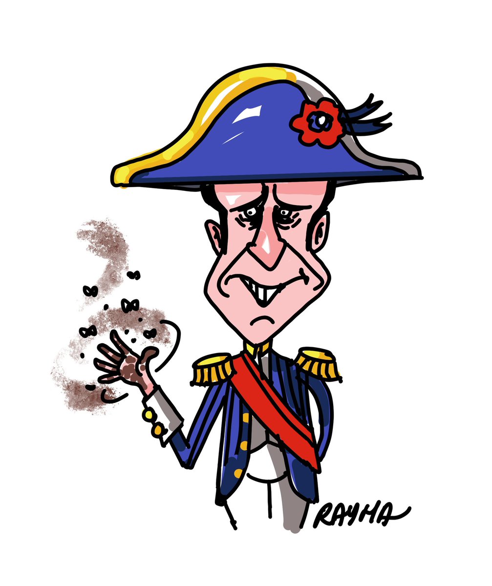 raymacaricatura's tweet image. El dia en que Macron le dió la mano a Maduro ... 💩