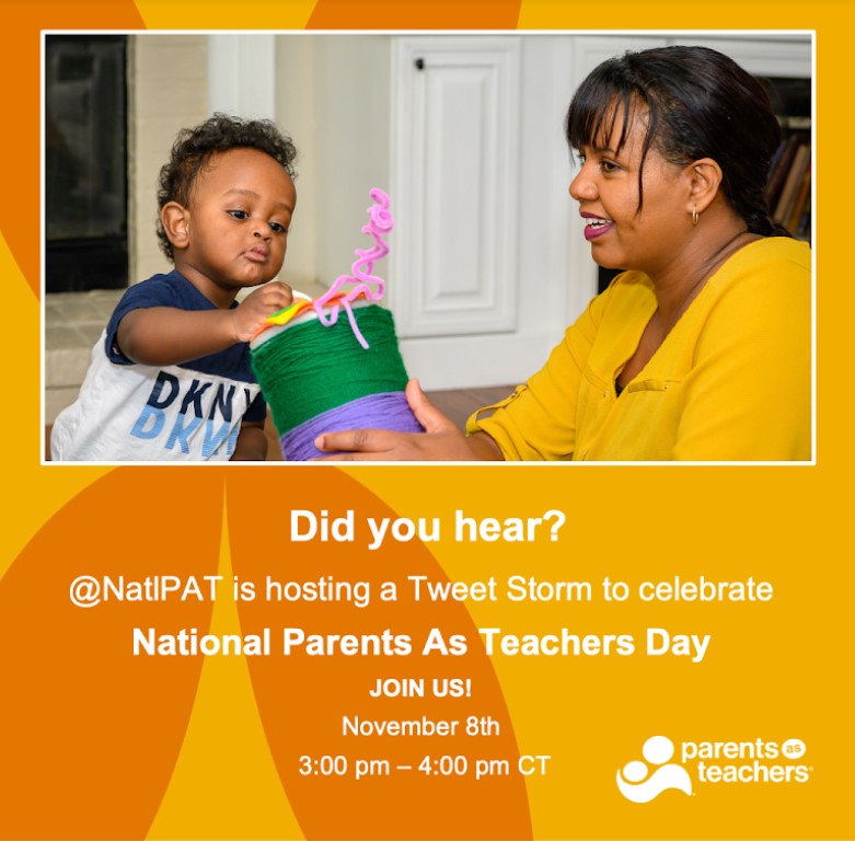 MathBRIX's tweet photo. Celebrate #NationalParentsAsTeachersDay by joining @NatlPAT for a #TweetStorm this afternoon, 3–4 p.m. CT. Share your stories, photos & videos of the #parenteducators & #homevisiting services that help families thrive! https://t.co/pjxVSwNRFm