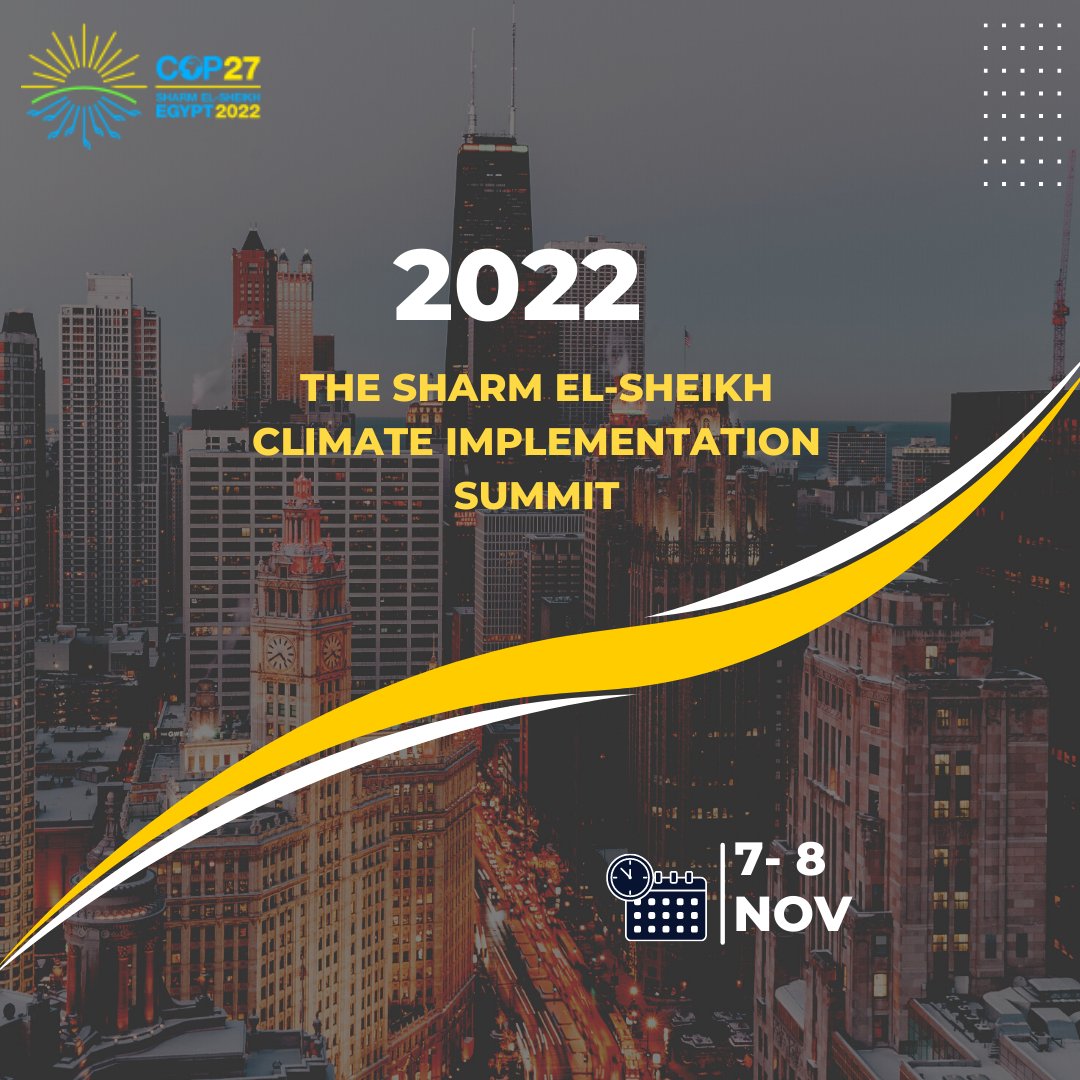 Are you excited to witness the Sharm El-Sheikh Climate Implementation Summit, thematic days, flagship initiatives, and Green Zone activities engaging with climate and other overlapping global challenges?

To know more, click this link: ow.ly/u95a50Lxpqz